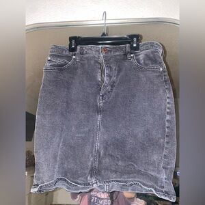 H&M black denim mini skirt 14
